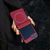 Luxury For Magsafe Carbon Fiber Magnetic Phone Case For Samsung Galaxy Z Flip 8 7 6 5 Wireless Charging Ultra Thin Bumper Cove