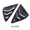 1Pair Car Rear Side Vent Quarter Window Louver Shutter Cover Parts Accessories For Honda Accord 2025 Carbon Fiber Look