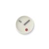 Lemnos Analog Wall Clock, Kehai, Plaster Aluminum, White, KM22-01 WH, Diameter 130mm X Thickness 55mm