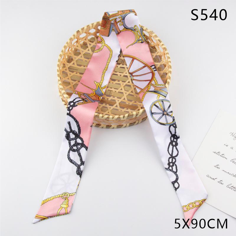 Versatile Vintage Silk Scarf: Hair Tie, Headband, Bag Accessory