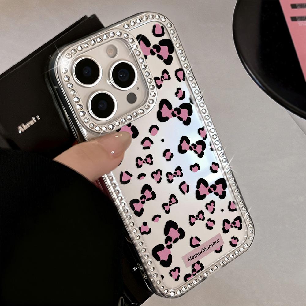 Bracelet Chain Phone Case For iPhone 17 16 15 13 14 for 17Air 17 12 14 16 Pro 17 14 16 Pro Max Sparking Diamond Cute Pattern Hard Cover With Lanyard