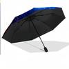 8‑Rib Automatic Umbrella, FC Basel Design Foldable Umbrella for Sun Rain Protection Travel
