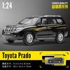 Car 1:24 Toyota Prado Overbearing Simulation Alloy Car Boy Sound And Light Toy