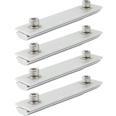 Pv Bracket Guide Rail Connector Universal Solar Module Rails Profile Connectors Aluminum Alloy Mounting Connection 14cm