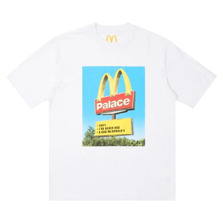 

Palace x McDonalds Sign T-Shirt White Men Tops P25TS341 XL