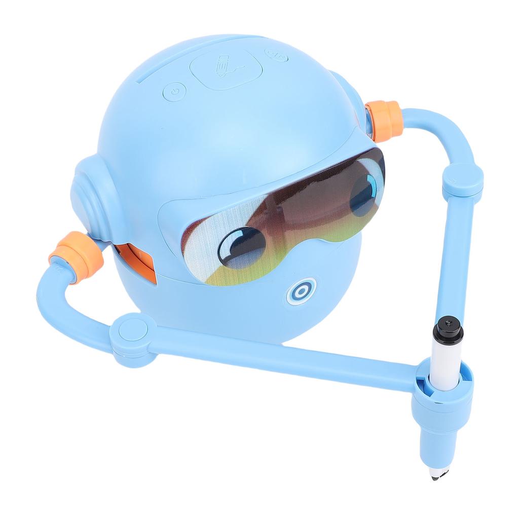 Smart Drawing Robot Voice Interactive Cute Educational Drawing Robot Painting Learning Toy with 100 Cards 14 Pens for
