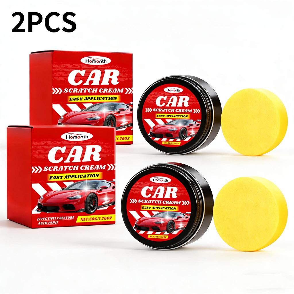 Homonth Car Scratch Repair Polish Nano Coating Scuff Scratch Remover Paint Restorer for Car Body with Sponge 1 Set