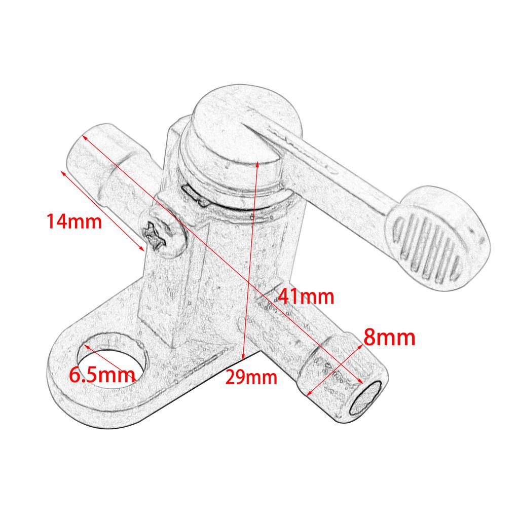 Motorcycle 8mm 5/16'' Fuel Tap Gas Petrol Valve Fuel Tank Switch for Honda Kawasaki KTM Suzuki Yamaha ATV PW50 PW80 Universal