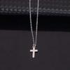 Versatile Stainless Steel Women's Cross Clavicle Necklace - European & American Hip Hop Style
