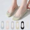 1 Pair Summer No Show Socks for Women, Thin Breathable Cotton Ice Silk Liner Socks, Non-Slip Low Cut Hidden Socks for Flats, Comfortable Invisible