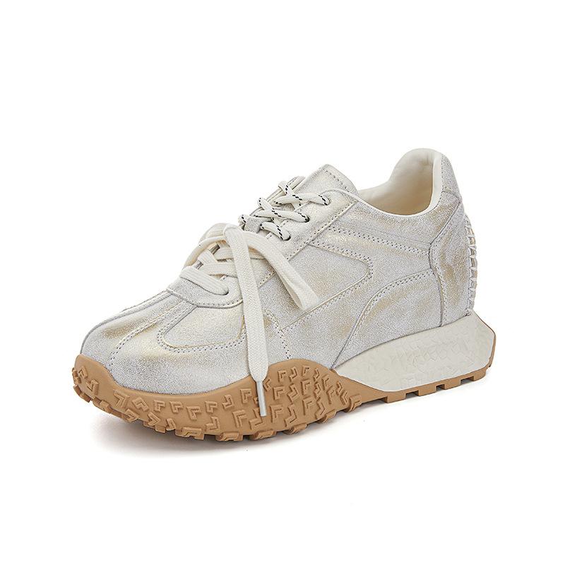 Small size 323334 inner height increase 3cm German training shoes 2025 spring and summer new dad shoes sports shoes versatile Forrest Gump shoes