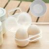 2pc 2-Cell Outdoor Portable Egg Box PlasticTray Refrigerator Egg Storage Box Shock-absorbing and Anti Drop