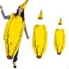 Banana Costume Jumpsuit Fruit Cosplay Costumes Suit Dressing up for Adults Kids