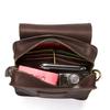 Men's Retro Crazy Horse Leather Crossbody Phone Waist Bag