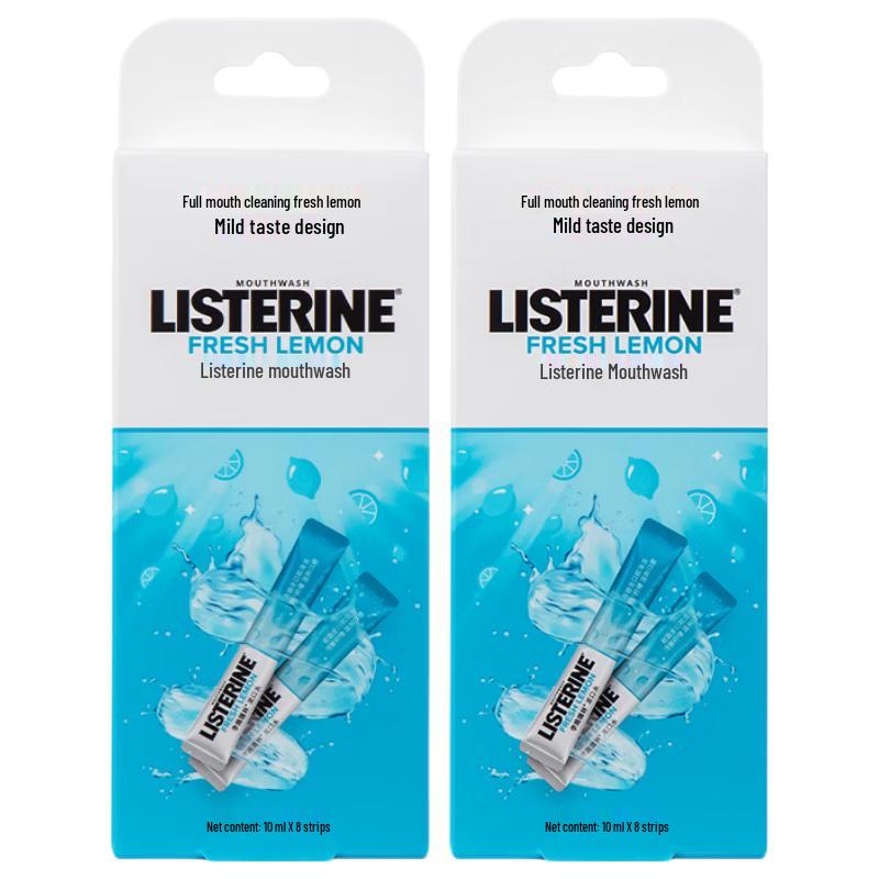 

Listerine Portable Mouthwash Strips 10ml (8 Strips x 2 Boxes)