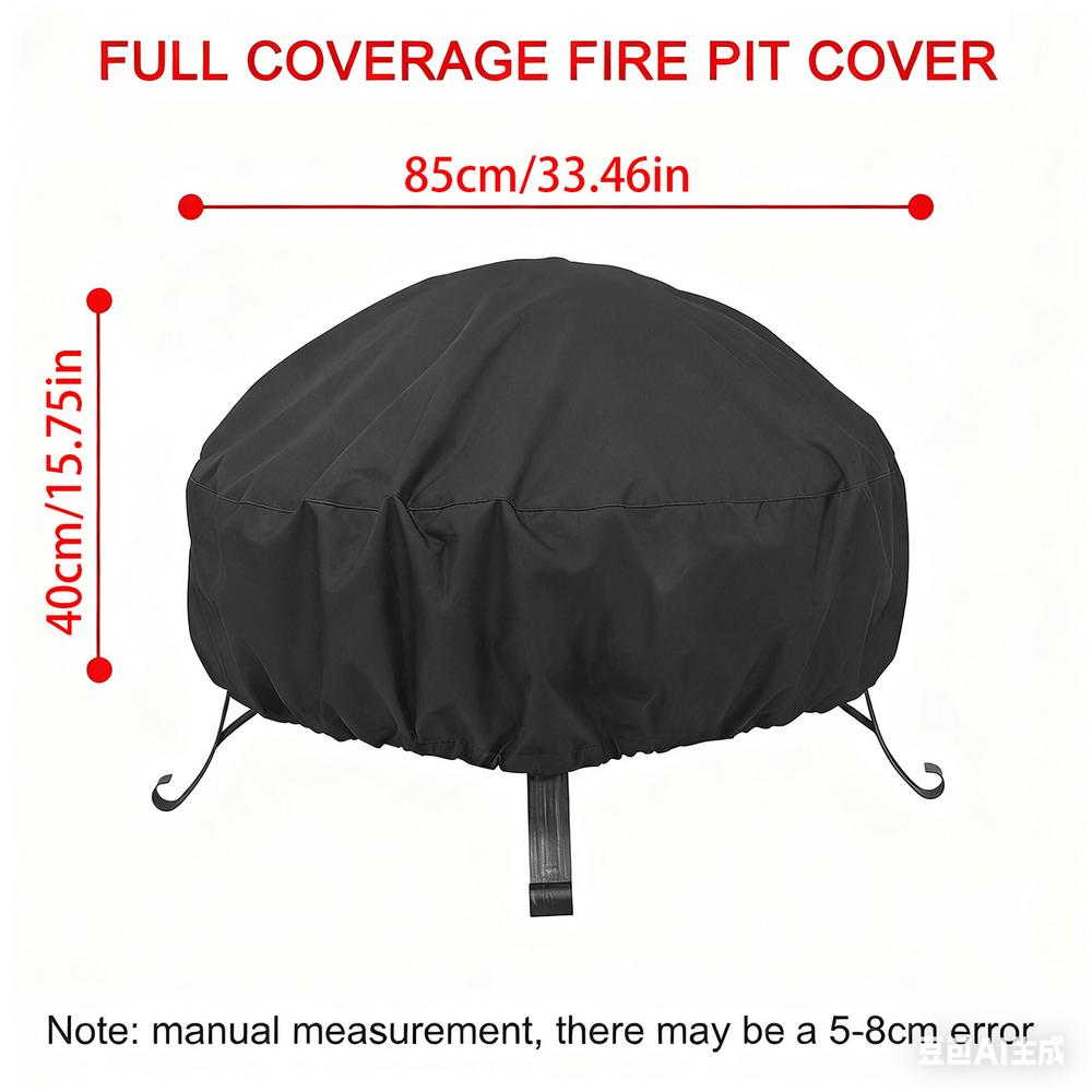 Feuerschale Abdeckung Runder Feuerschale Ofen Abdeckung Wasserdicht Winddicht Sonnenschutz Für Outdoor Gartenmöbel Sets