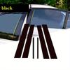 6Pcs Window Door Trims Cover Car BC Pillar Posts Stickers Glossy Black Exterior Parts For Honda Accord CM4/5/6/7/8 2003-2007