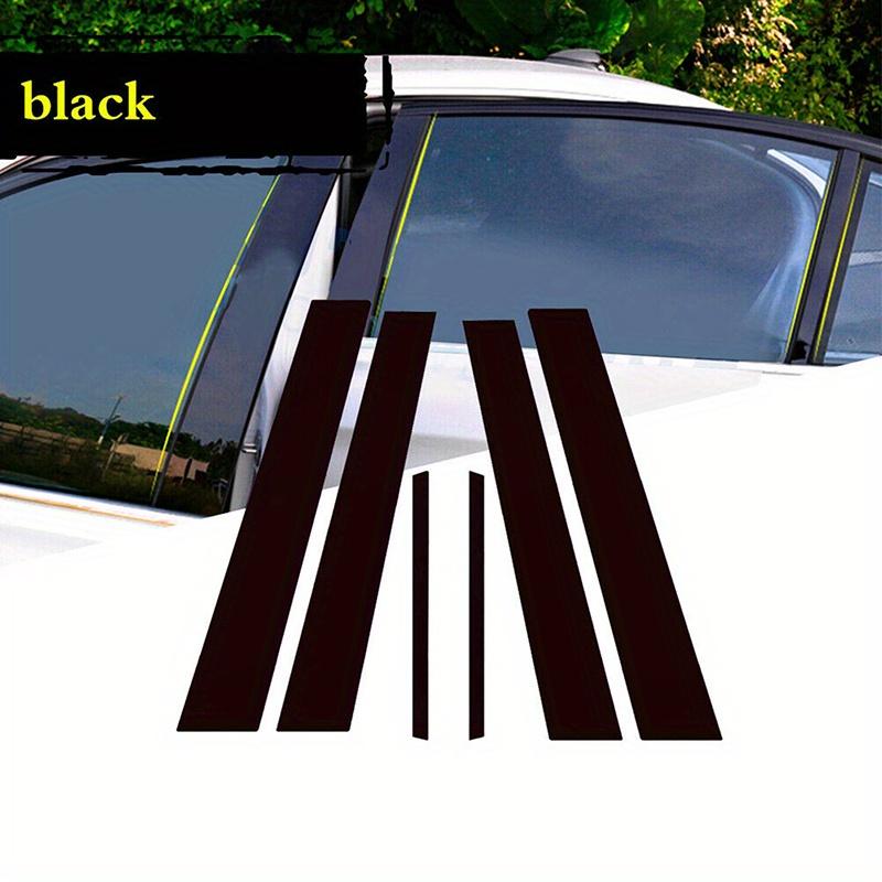 6Pcs Window Door Trims Cover Car BC Pillar Posts Stickers Glossy Black Exterior Parts For Honda Accord CM4/5/6/7/8 2003-2007