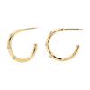 Trendy  Design for Women Earrings Jewelry 925 Sterling Silver Cubic Zircon 18k Gold Plated Hoop Earrings