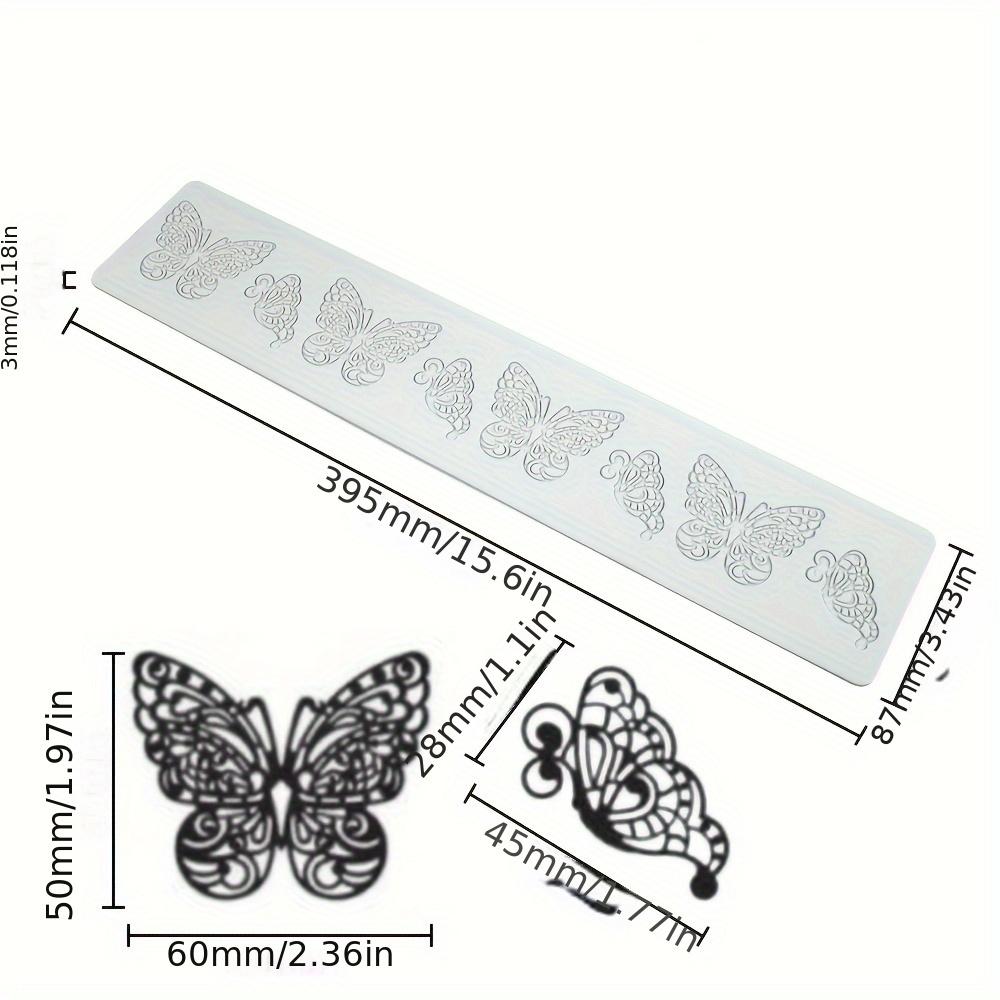 Food Grade Silicone Fondant Lace Mat for Egg Chocolate Candy Cake Decoration - Dessert Plate Silicone Printing Mold