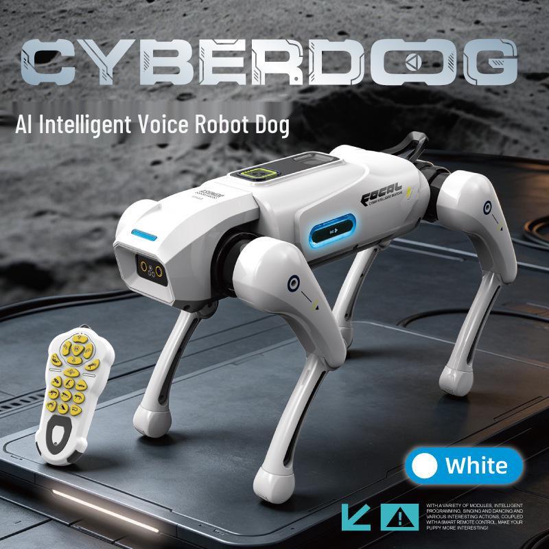 AI Smart Robot Dog: Interactive Voice-Activated Programmable Toy for Kids Single Battery
