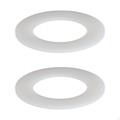 2 Pieces Toilet Flush Valve Seal Rings Washer Maintenance Parts Replacement 5cm Inner Hole Diameter
