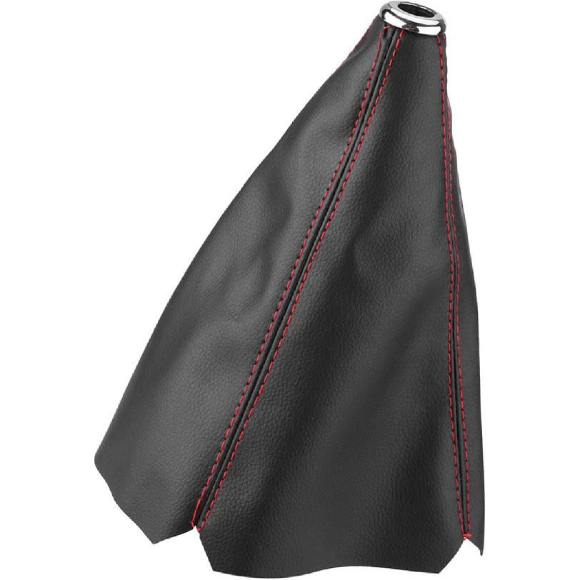Zerone Shifter Boot, Universal PU Leather Shift Boot Retainer Stick Shift Gear Shifter Boot Gear Gaiter Cover Fit for Most Manual Cars