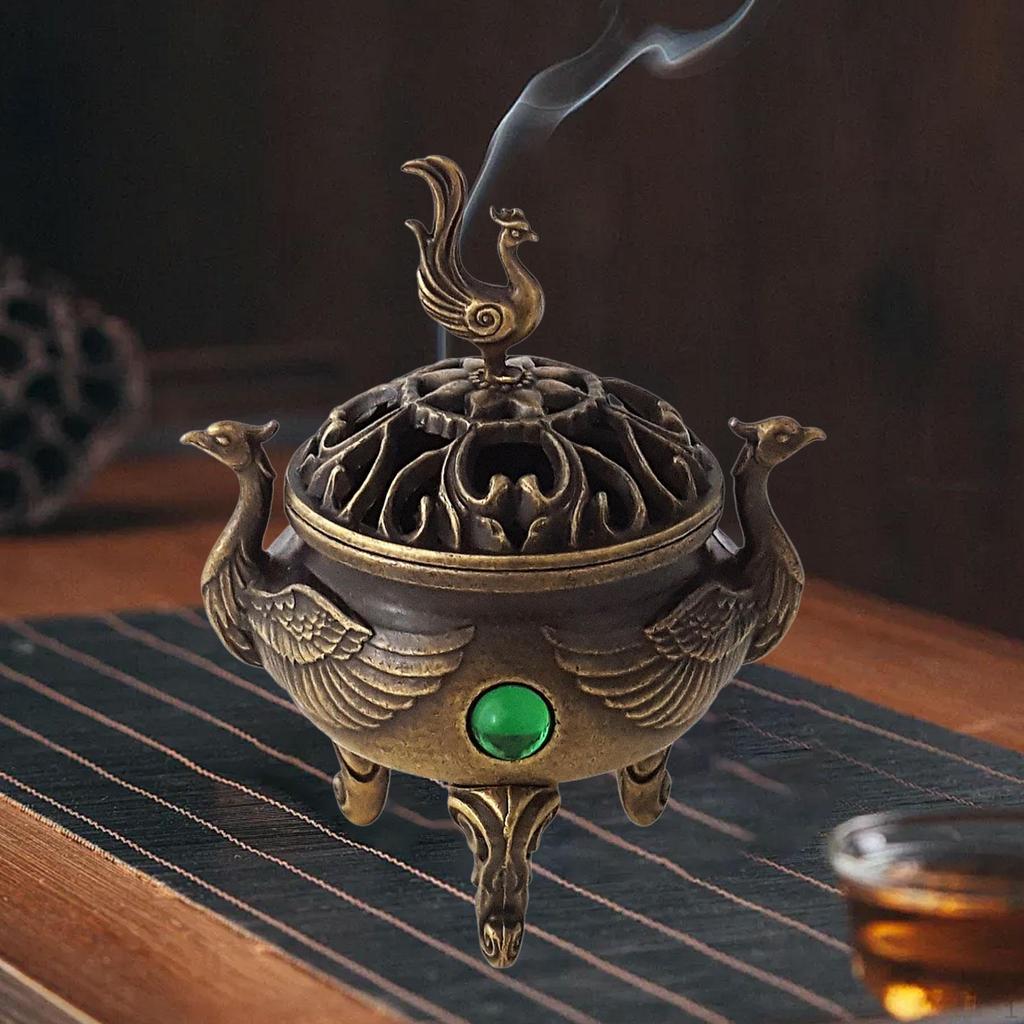 Incense Burner Furnishings Table Centerpiece Tabletop Decoration Cone Holder for Farmhouse