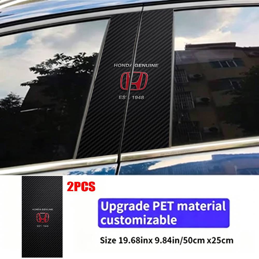 vdbn2 FOR HONDA Car Sticker Auto B-pillar Center Column Decor Cover Scratches Waterproof Sunscreen Vinyl Decals Accessories