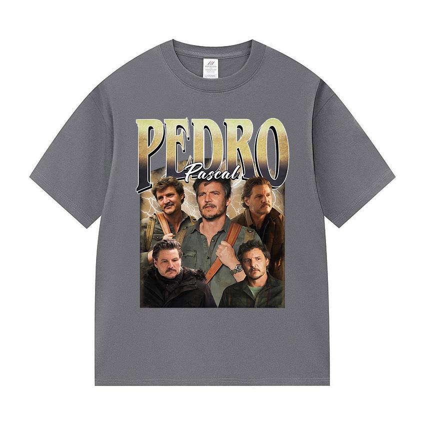 90s Pedro Pascal Vintage Graphic T Shirt Unisexs Women Harajuku Fashion Summer Tshirt Casual Cotton Oversized Tshirt Streetwear
