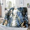 Christmas Santa Claus Theme Printed Blanket - Perfect for Couch, Bed, Travel & Outdoor Use | Machine Washable, Cozy & Durable.
