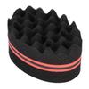 Big Holes Sponge Brush Double-Sided Twist Hair Sponge Barber Tool Hair Sponge Brush  Home Use