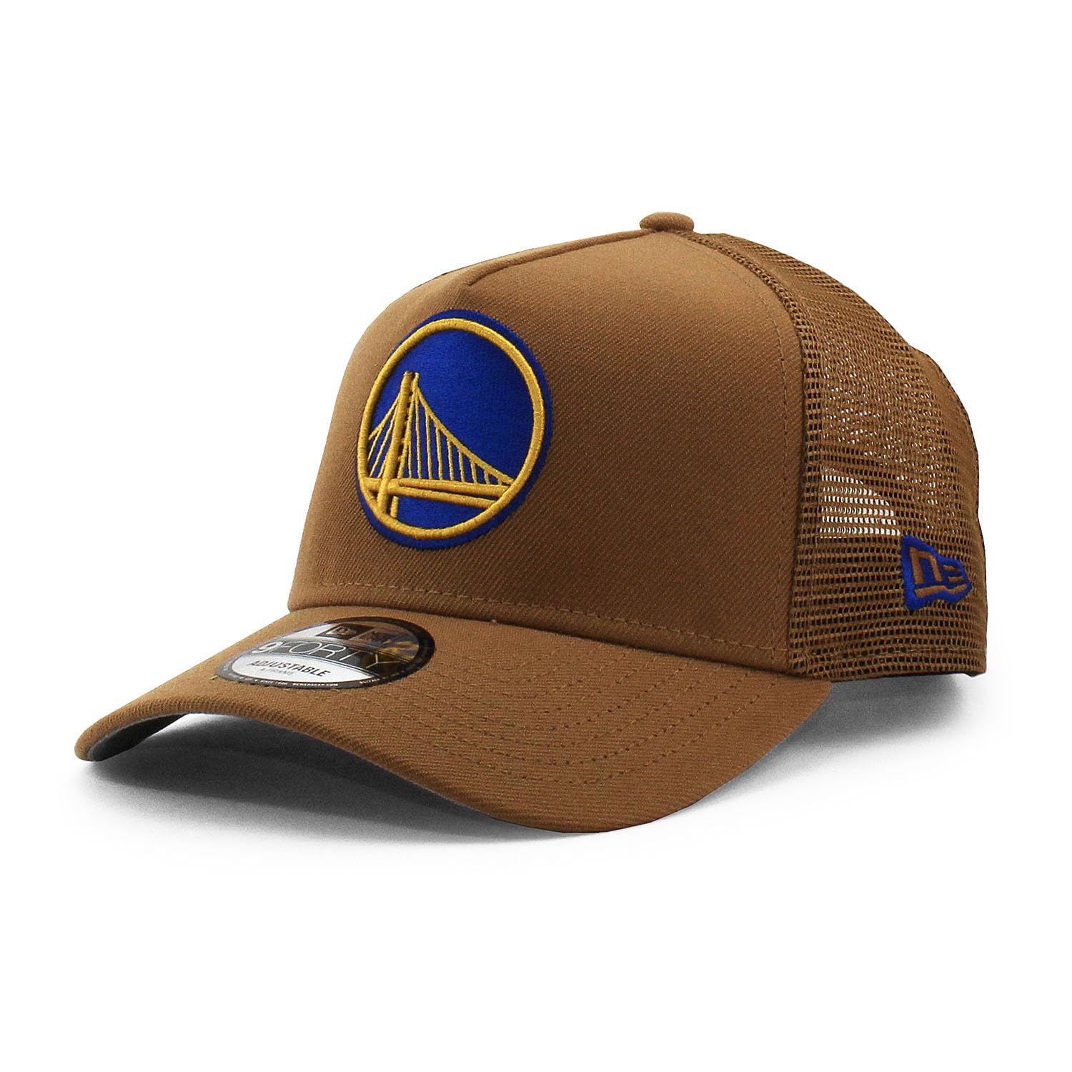 

[New Era] Кепка-сетка 9FORTY Golden State Warriors NBA A-FRAME TRUCKER MESH CAP TAN GOLDEN STATE WARRIORS Снэпбэк 940 Шляпа AF A-Frame [Б/у]