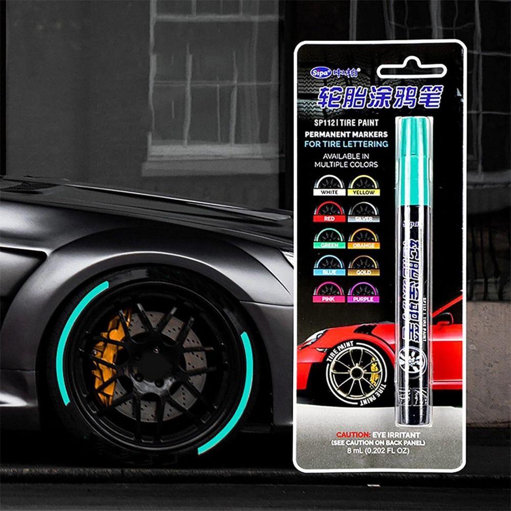 Vodotěsný značkovač pneumatik pro gumové pneumatiky Meta Glass Auto Pneumatiky Automobilové pneumatiky Graffiti Paint Pen Tyre Paint Pen