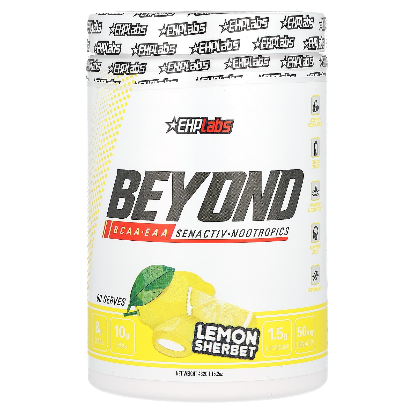 

EHPlabs, Beyond, BCAA + EAA, Lemon Sorbet, 15.2 oz (432 g)