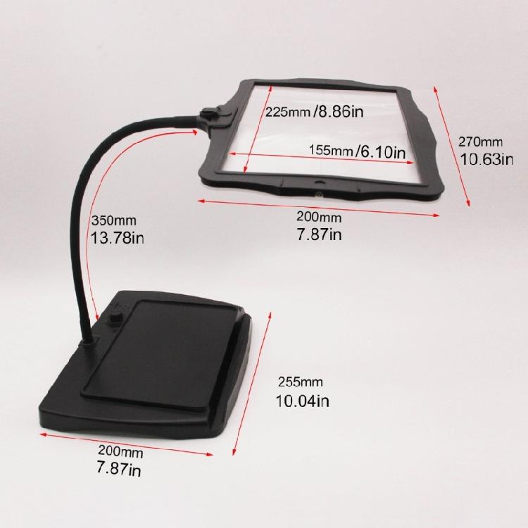 Multipurpose Magnifying Tool with 48 LED light  USB Chargeable Flexible Screen Magnifier for Reading & Detailed Work