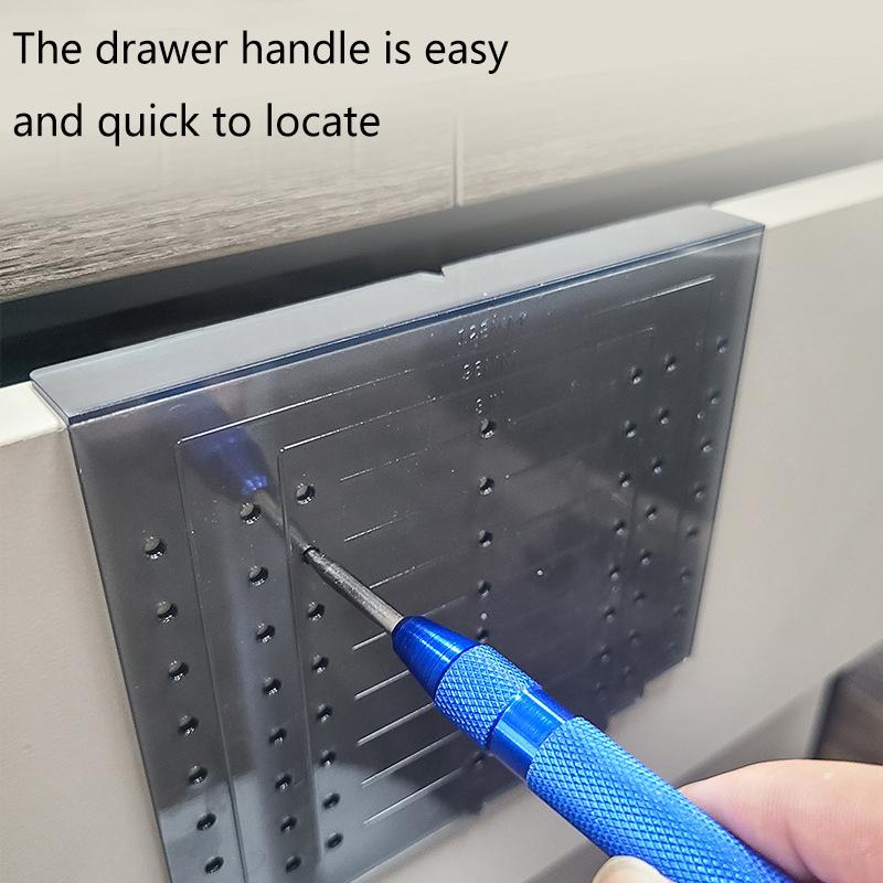 Cabinet Handle Template Kit Door And Drawer Pull Installation Marking Jig For Cabinet Knob Handle Pull Mounting Woodworking Tool