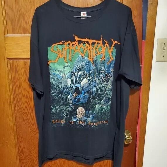 Suffocation Effigy Of The Forgotten Concert Tour 90s Black Unisex T-shirt Unisex T-Shirt XXXXL