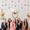 Cute Plush Pink Bow Door Curtain Kawaii Cutecore Room Decor 33" L X 35" W Fluffy Bowknot Purple Star Pentacle Garland Curtain for Women Bedroom Door