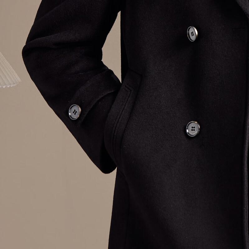 Antonio Men's Mid-Length Wool Blend Overcoat with Removable Down Liner