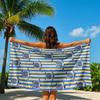 Turtle Stripes Quick Drying Bath Towel Microfiber Beach Towel Light Weight Swimming Camping Yoga Beach Out