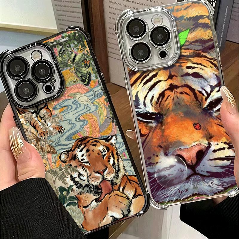 Superior Tiger Pattern Art Soft Phone Case For Xiaomi Poco X7 X8 Pro Max X6 X5 X3 F8 Ultra F7 M8 M7 M5S Redmi 15C 15A 15 14C 13C