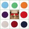 Solid Color Round Chair Pad Circular Stool Cushion Soft Chair Cushion Office