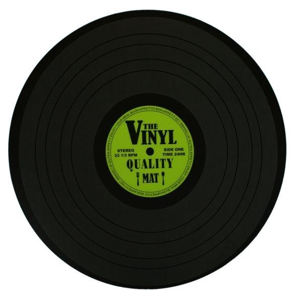 4 Placemats Vintage Retro Vinyl Records of 39 Cm Washable