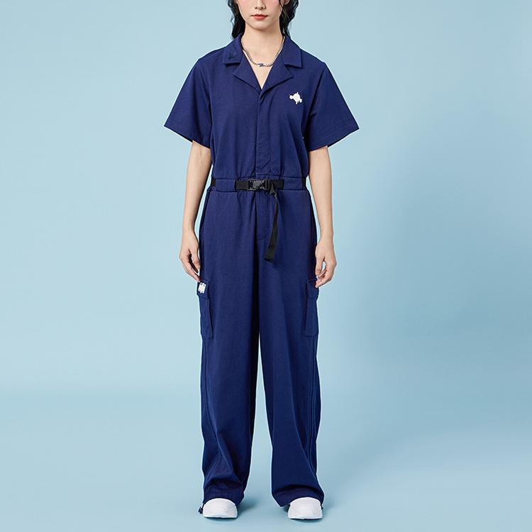 Puma Skullpanda Solid Color Casual Jumpsuit Women jumpsuits Blue 534720-06