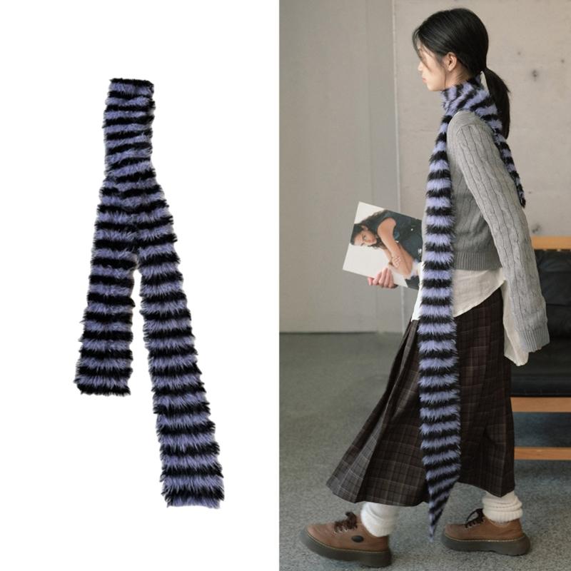 Knit Scarf for Women Long Skinny Belt Necktie Neck Scarf Girls Photo Props Long Neckerchief Skinny Scarf Necktie