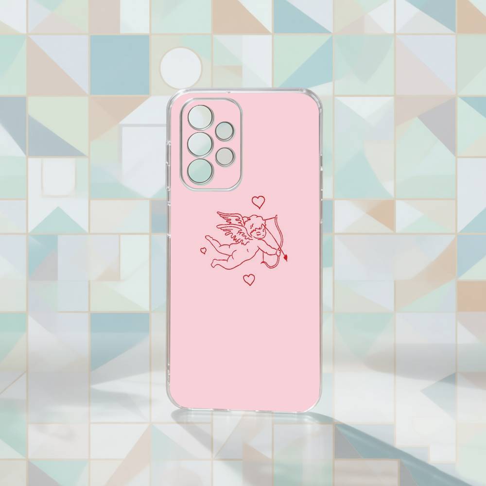 Cupid's Arrow Phone Case For Samsung S25,S24,S21,S22,S23,S30,Ultra,S20,Plus,Fe Transparent Cover
