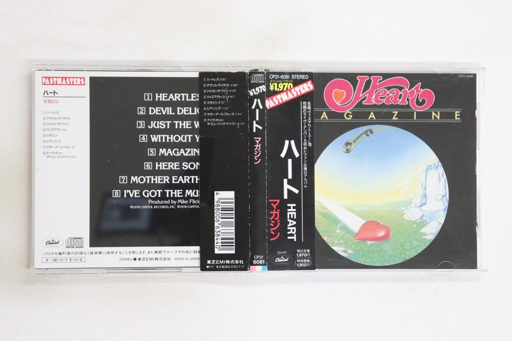 CD HEART - Maganize CP216081 CAPITOL 1978 Japan Obi Rock Used