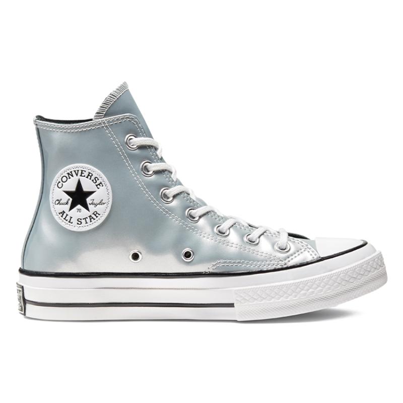 Converse Chuck Taylor 1970er Vintage High Top Canvas Damen Silber