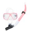 Large vision mask, adult tempered glass diving goggles set.